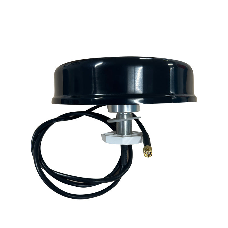 3dBi 698 - 2700MHz Low Profile Outdoor Omni Antenna with 100cm Cable and SMA Male connector - Black, UV Stable IP68