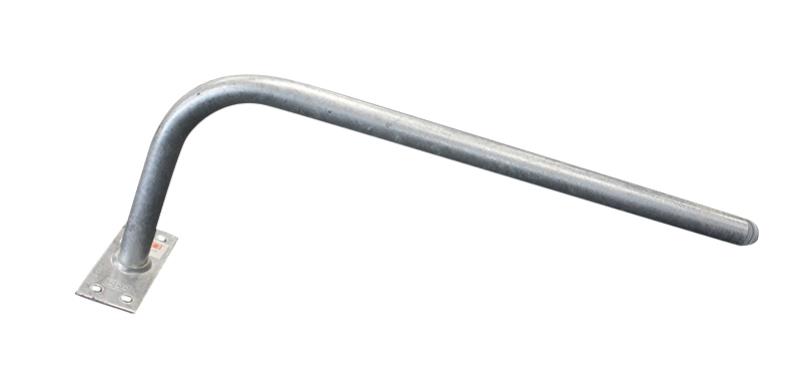 Hockey Stick Curved Fascia Mount 500mm