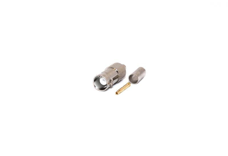 BNC Female CRIMP 50 Ohm Connector for LMR195/RG58
