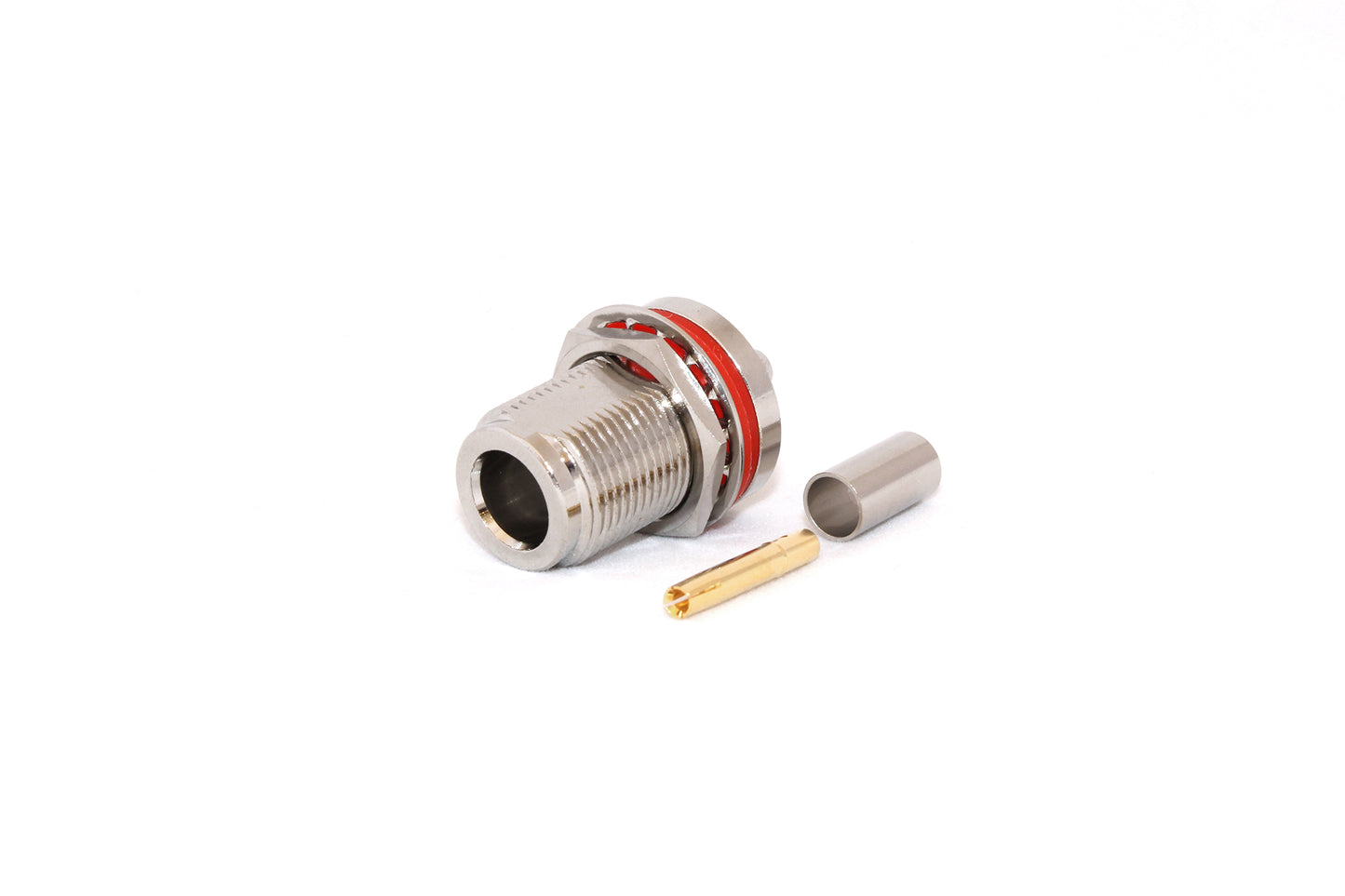 N-Type Female Bulkhead CRIMP 50 Ohm Connector for LMR195/RG58