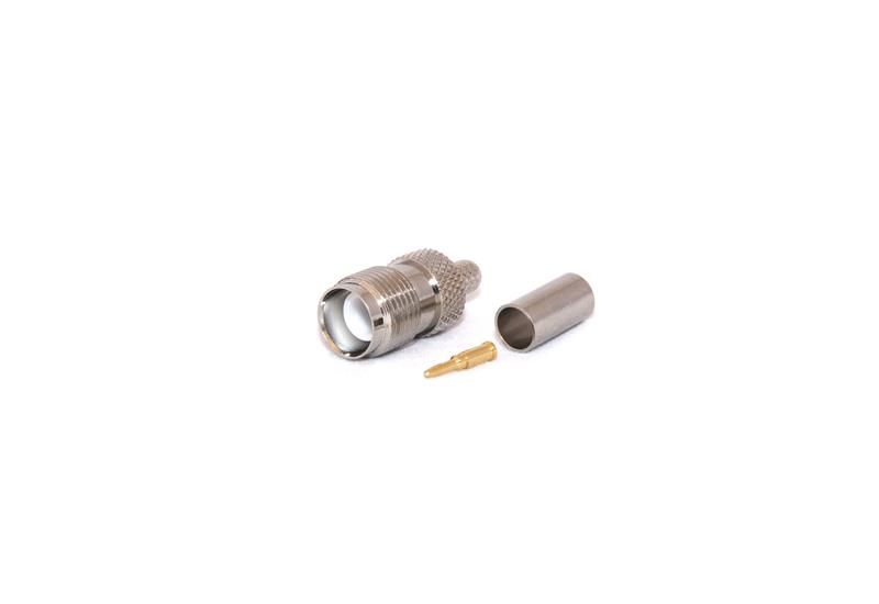 RP-TNC Female CRIMP Connector for 50 Ohm LMR195/RG58