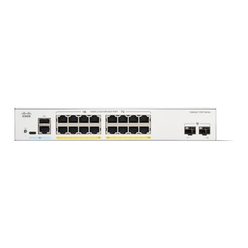 Cisco Catalyst 1200 16-port GE, PoE, 2x1G SFP