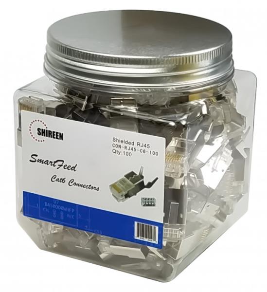 Shireen SmartFeed CAT6 Shielded RJ45 Connectors (100Pk)