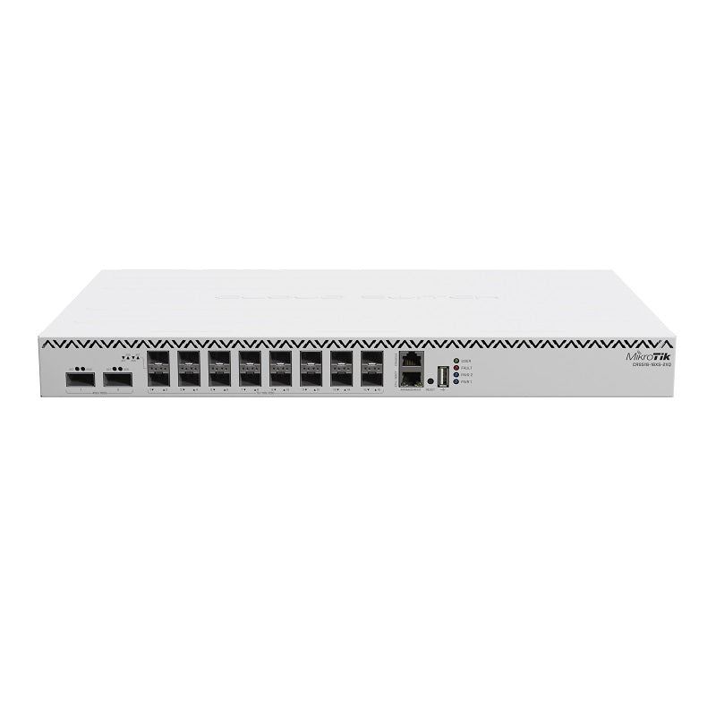 MikroTik Cloud Router Switch 518-16XS-2XQ-RM Switch with 16x SFP28 and 2x QSFP28 100 Gigabit Ports