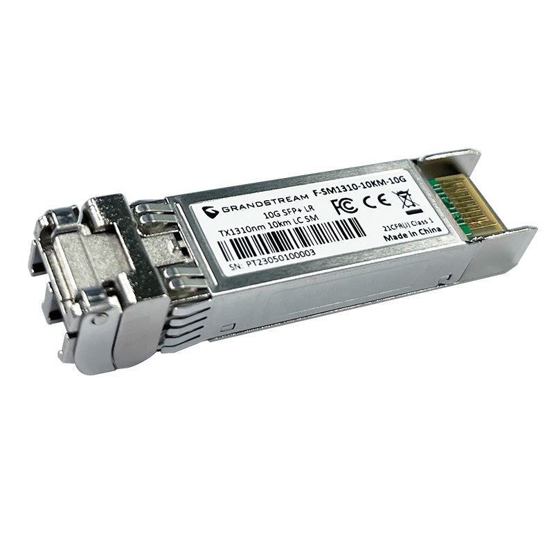 Grandstream SFP+ Fiber Module, Single-Mode, 1310nm, 10-Kilometer, 10Gbps, LC