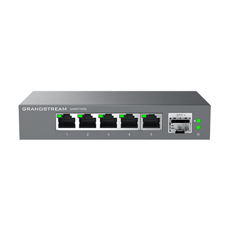 Grandstream GWN7700M 5 Port 2.5 Multi-Gigabit, 1 x SFP+ Unmanaged Ethernet Switch