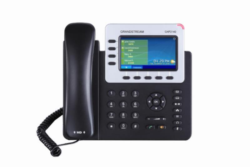 Grandstream GXP2140 4 Line VoIP Phone with a 4.3 inch Colour LCD screen and HD audio