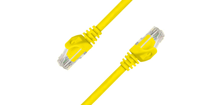 1 Metre Cat6 UTP Indoor Ethernet Cable - Yellow