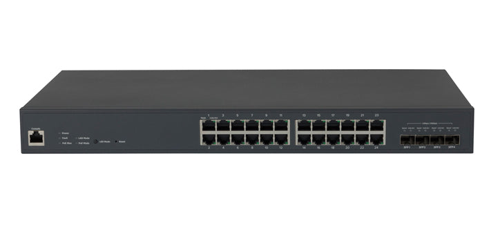 Plasma Cloud PS24 24-Port Gigabit 410W Managed PoE Switch with SFP+ 10 Gbps Ports