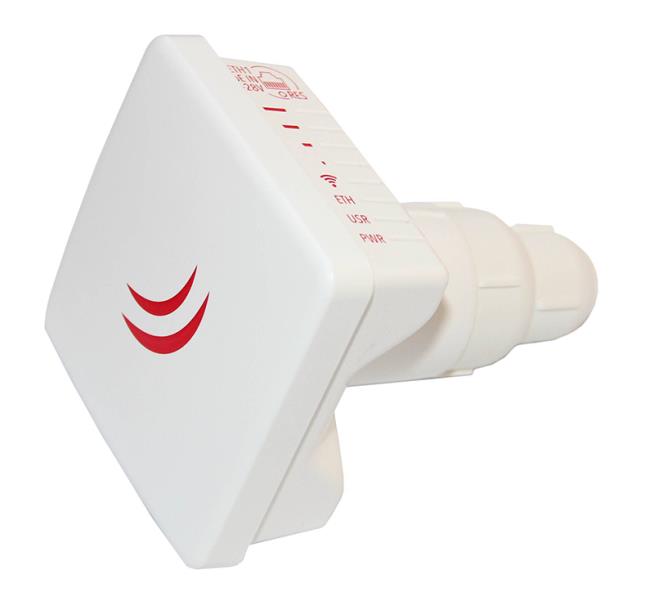 MikroTik 2.4 GHz 802.11b/g/n 400mW Dual Chain Light Dish Feed with 10dBi Integrated Antenna