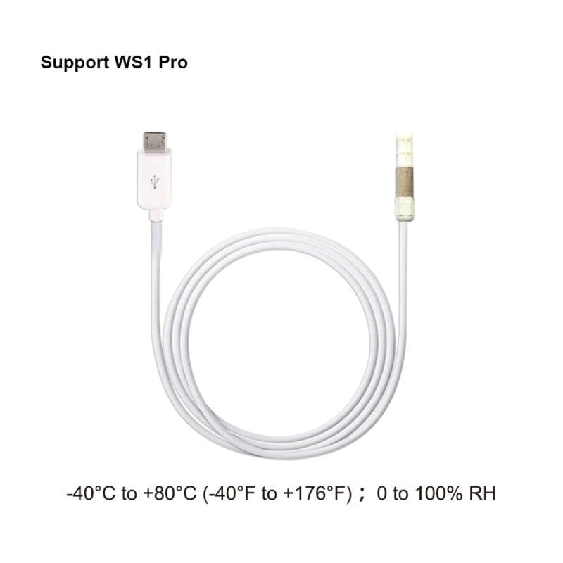Ubibot TH30S-B-5M-R-USB External 5 Metre Temperature & Humidity Probe for WS1 Pro
