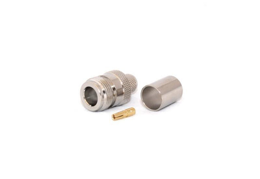 N-Type Female 50 Ohm CRIMP Connector for LMR400/RG8U