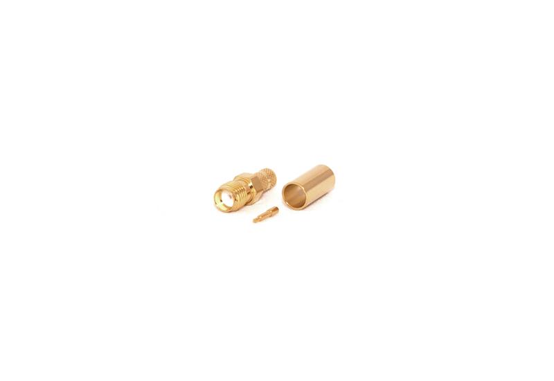 RP-SMA Female CRIMP Connector for LMR195/RG58