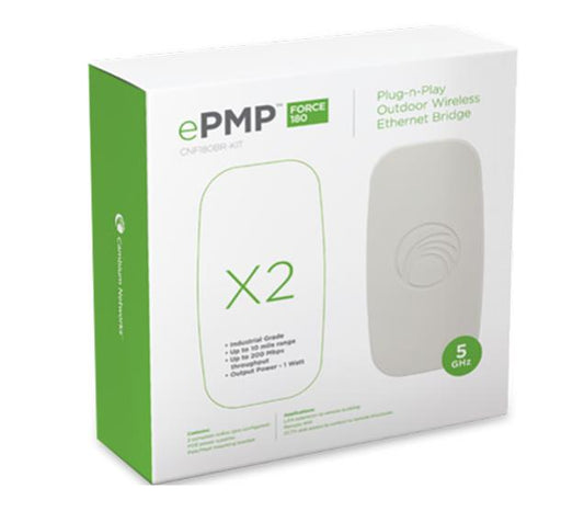 Cambium ePMP Force 180 5GHz Wireless Bridge in a Box