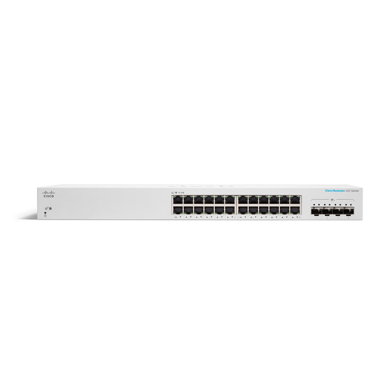 CBS220 Smart 24-port GE, 4x1G SFP Network Switch