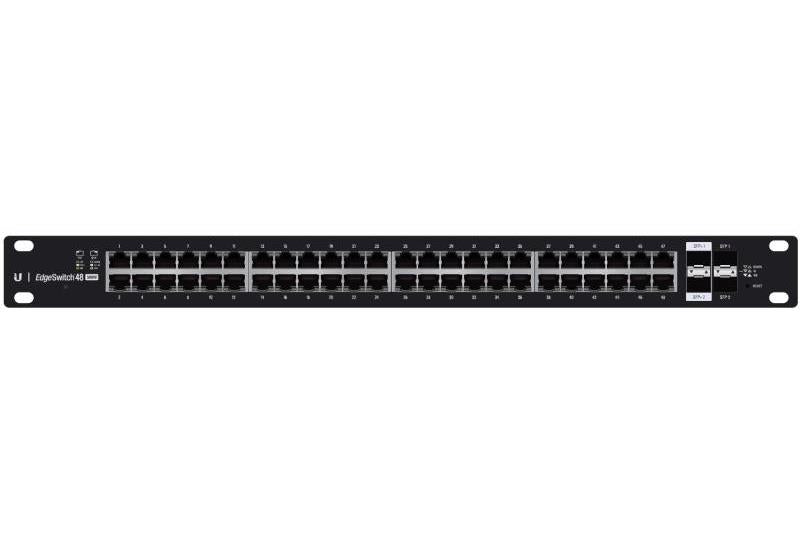 Ubiquiti EdgeSwitch 48 500W, 48 Gigabit Ethernet Dual POE+ IEEE 802.3at/af and 24V Passive PoE Switch, 2 SFP+ Ports & 2 SPF Ports