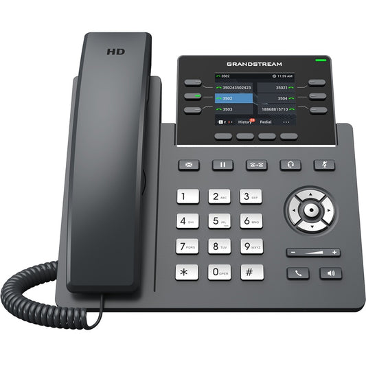 Grandstream GRP2613W 6 Lines, 6 SIP Accounts,  2.8 in Colour Screen, PoE + GigE and Wi-Fi