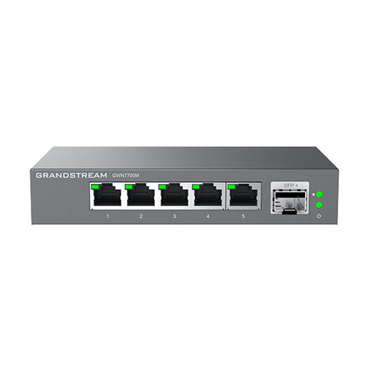 Grandstream GWN7700M 5 Port 2.5 Multi-Gigabit, 1 x SFP+ Unmanaged Ethernet Switch
