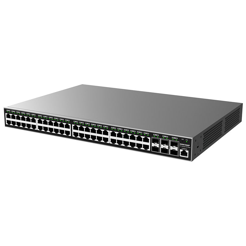 Grandstream GWN7806P Enterprise Layer 2+ Managed PoE Network Switch, 48 x GigE, 6 x SFP+
