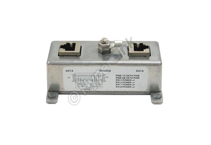 L-Com 10/100 Base-T Shielded CAT5 HP Ethernet Lightning Surge Protector