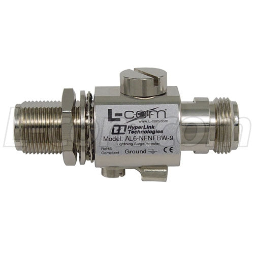 N-Female to N-Female Bulkhead 0-6GHz 90V Lightning Protector