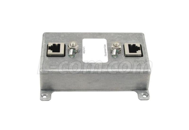 L-com 10/100/1000 Base-T Shielded CAT6 Hi-Power Lightning Prote...