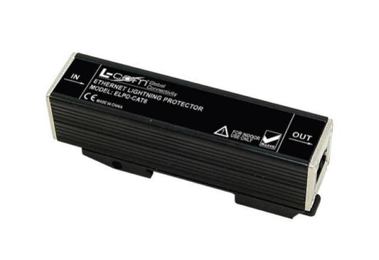 DIN Mount In-Line Cat6 Ethernet Lightning Protector