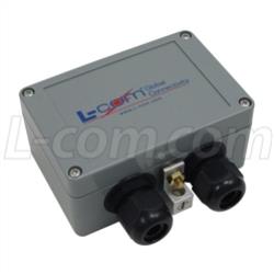 L-COM Compact Weatherproof Cat6 Gigabit Ethernet Lightning Protector