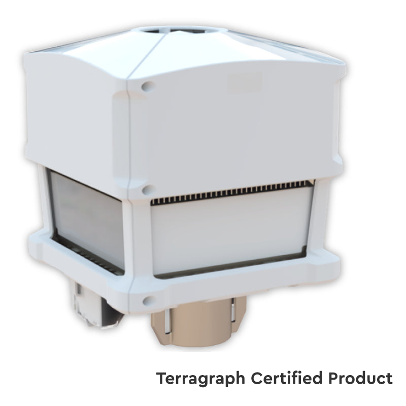 MetroLinq 60GHz Terragraph Distribution Node (DN) with 2 radios, 180Â° coverage (Adjacent sector placement)