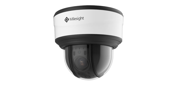 Milesight 2MP NDAA 12X AI Mini PTZ Dome Network IP Camera - Multi Cable Out