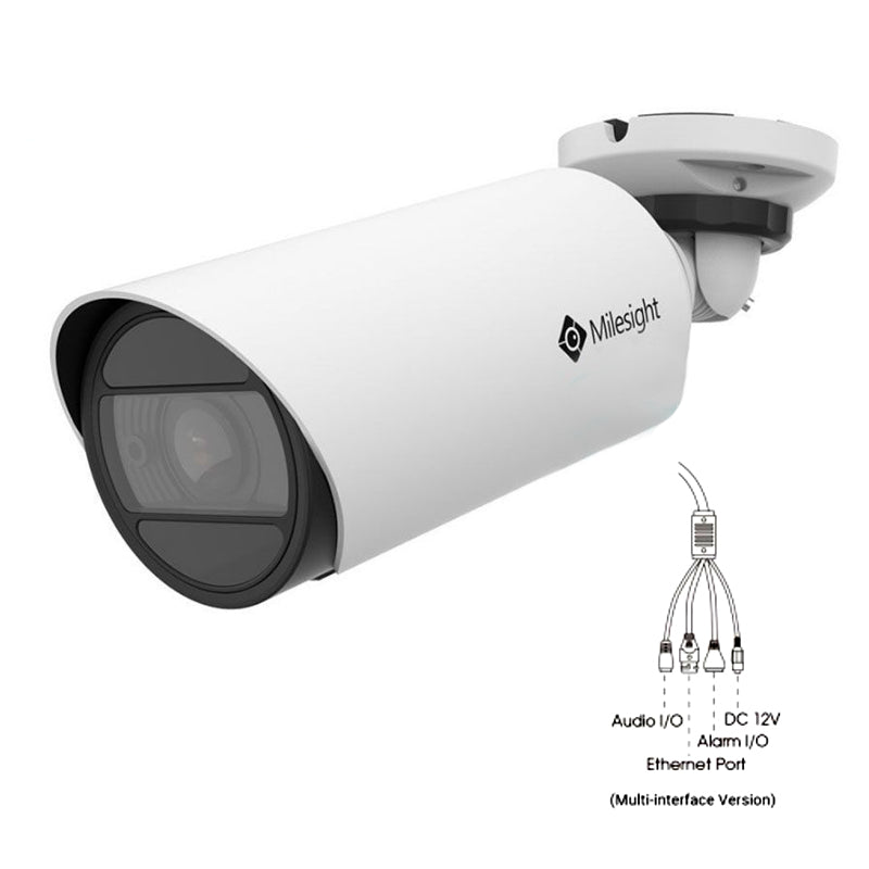 Milesight 4K H.265 Motorized Mini Bullet Network IP Camera