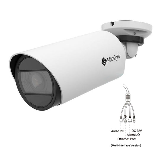 Milesight 4K H.265 Motorized Mini Bullet Network IP Camera