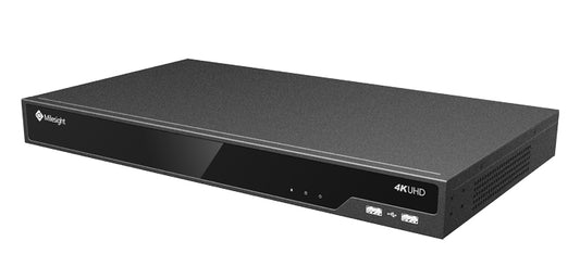 Milesight 4K H.265 8 Channel NDAA IP Camera POE NVR LPR Camera Supported