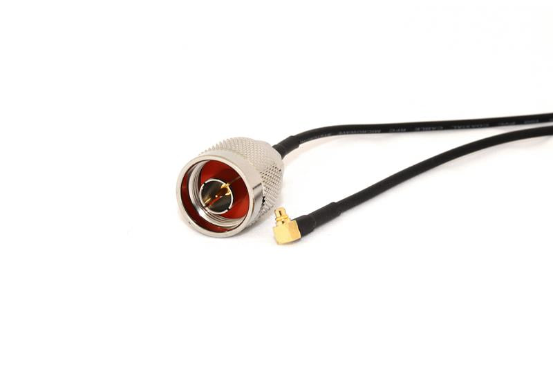N-Male to MMCX Male Right Angle 20cm Coax Pigtail