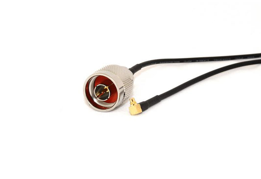 N-Male to MMCX Male Right Angle 20cm Coax Pigtail