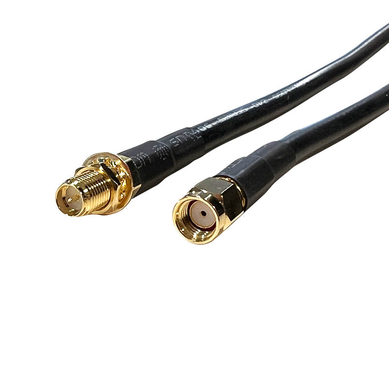 RP-SMA Male to RP-SMA Female 10 Metre LLC240 Coax Pigtail
