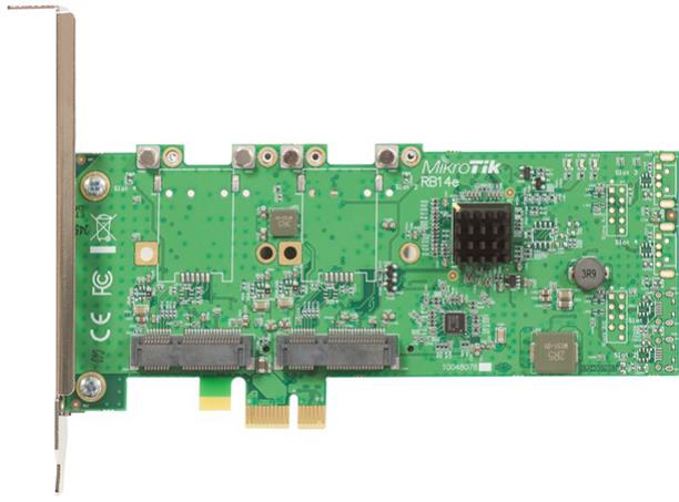 MikroTik RB14e Four slot miniPCIe-PCIe adapter