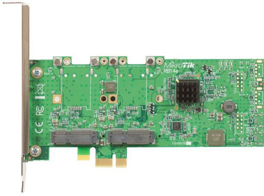 MikroTik RB14e Four slot miniPCIe-PCIe adapter