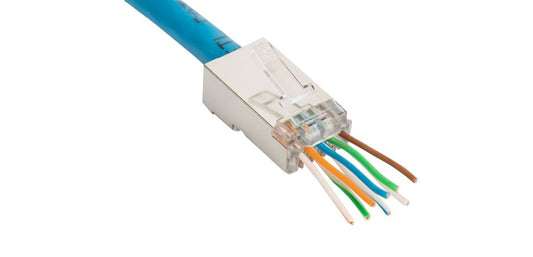DYNAMIX Cat6 STP Internal Ground Push Through Plug, 50 U' 20pc Pack