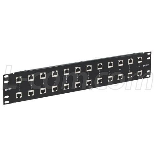 L-com 19inch Rack Mount 12 port Cat6 Lightning Protection