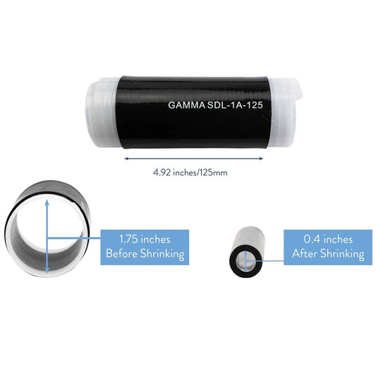 Gamma Electronics SDL-1A-125 Silicone Cold Shrink 7/16 DIN to 1/2 inch Jumper Silicone Cold Shrink