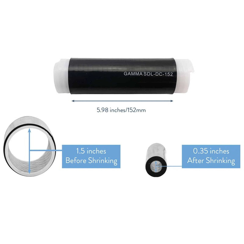 Gamma Electronics SDL-DC-152 Silicone Cold Shrink Power Connection to 1/2 inch Jumper
