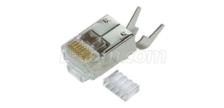 Cat5e Shielded RJ45 Plug with Strain Relief