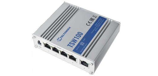 Teltonika Unmanaged Industrial AF/AT PoE Gigabit Ethernet Switch