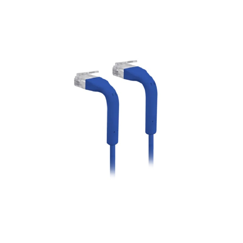 UniFi Blue 100mm patch cable with both end bendable RJ45 - 50 Pack