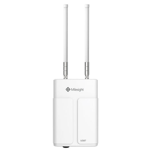 Milesight UG67 Indoor/Outdoor AS923 LoRaWAN Base Station with WiFi, GPS, PoE Support and Cellular connectivity